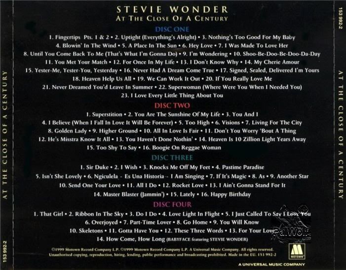 stevie wonder at the close of a century