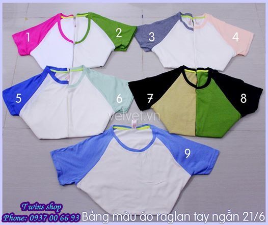 Twins shop-Chuyên sỉ lẻ VNXK  áo thun trơn, raglan, đầm thun, áo khoác trơn, legging - 22