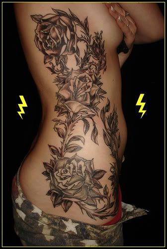 Beautifull Tattoo Designs On Side Body Woman