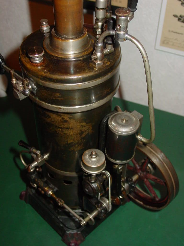 vertical BING Steam engine restoration finished + Video