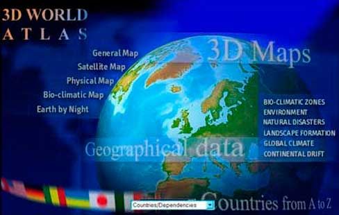 World  on 3d World Atlas   Awesome World Map Graphic Software Descargar Gratis