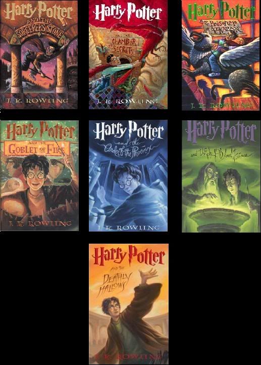 harry potter books 1-7. I initially picked up ook one