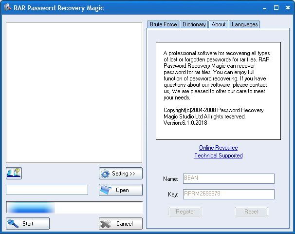 RAR Password Recovery Magic 6.1.1 Free Download