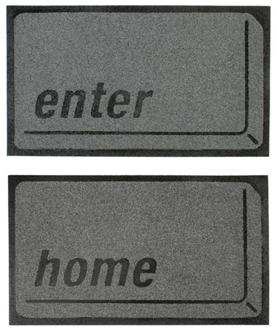 ENTER and HOME doormats (via: Kikkerland) 4. Reset cups