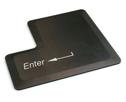 Enter mouse mat