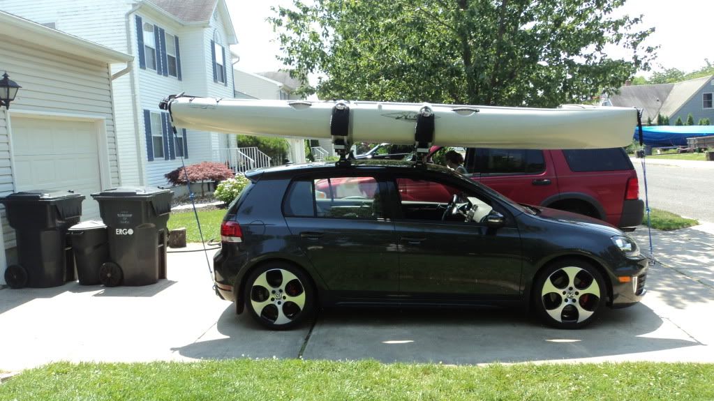 Volkswagen Type R Golf Gti With Yakima Baseline Jetstream Roof Rack Crossbars Youtube