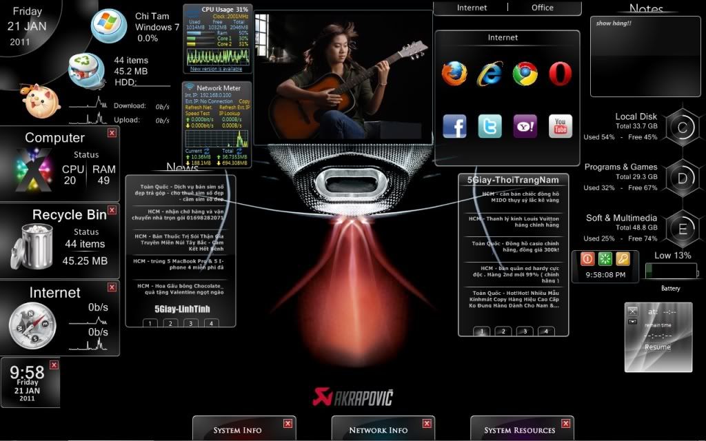 Khoe Theme Desktop Xuân 2011