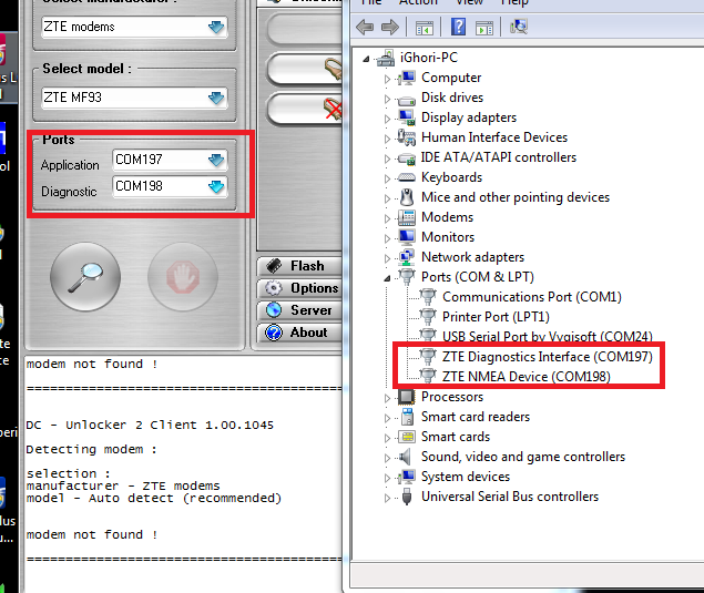 ZTE MF93d unlock modem not found. GSMForum