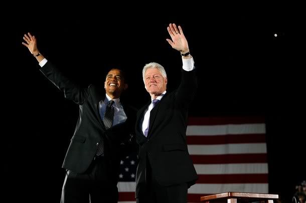 Barack and President Bill Clinton in Kissimmee, Florida •• GOTV. Period.