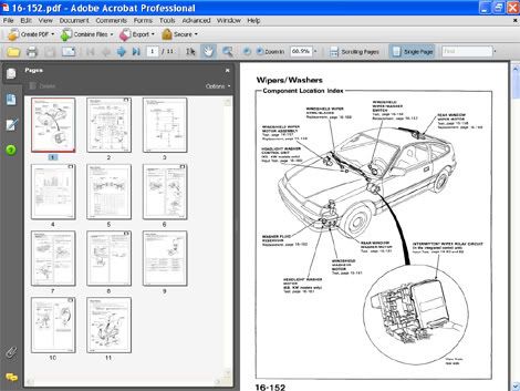 Fuse diagram for 1987 honda crx #6