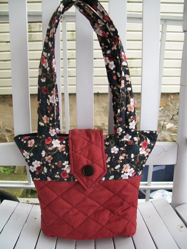 Black and Red Tulip Bag