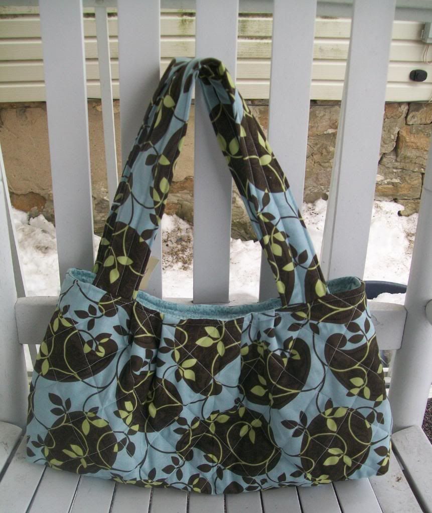 Blue, Brown and Green Carly Bag