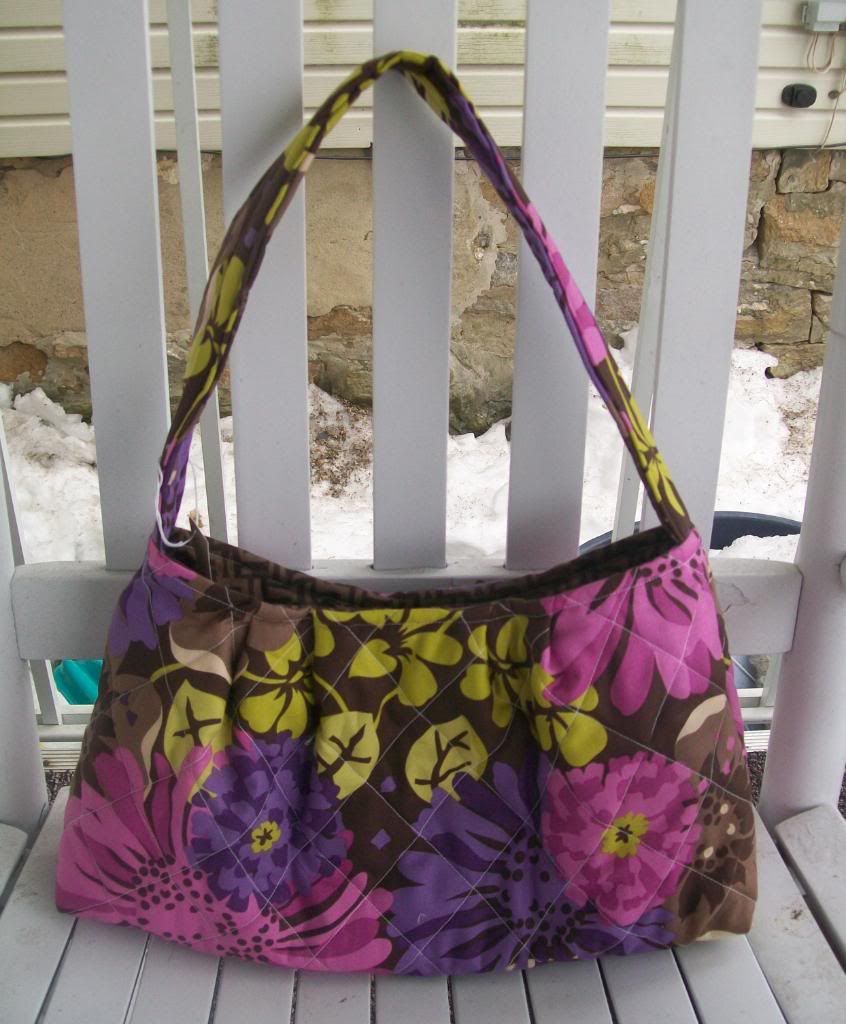 Brown, Pink and Purple Carly Bag