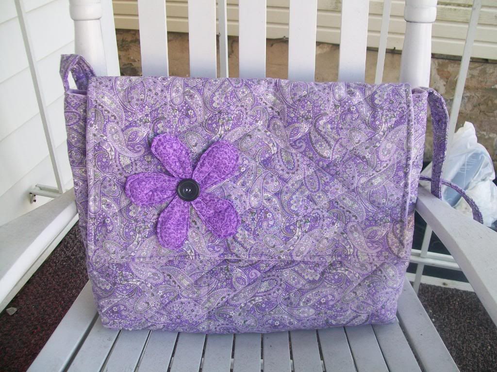 Purple Paisley Laptop Bag