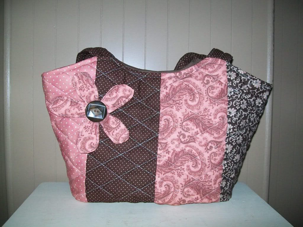 Brown and Pink Florence Bag