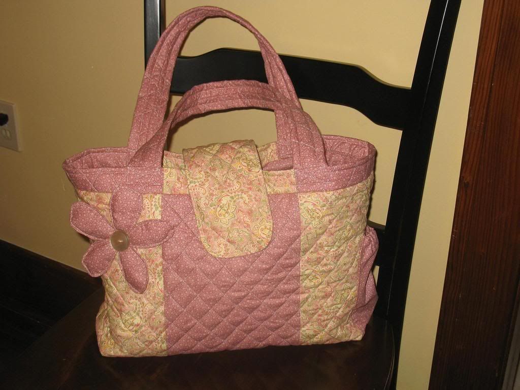 Pink and Yellow Diaper Bag 2