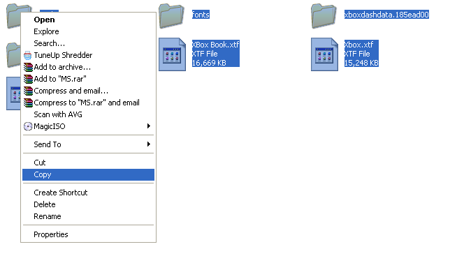 10. Paste the files in the xboxhdm_1.9xboxhdmlinuxC folder.