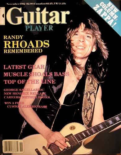 Randy Rhoads Guitar Player 1982