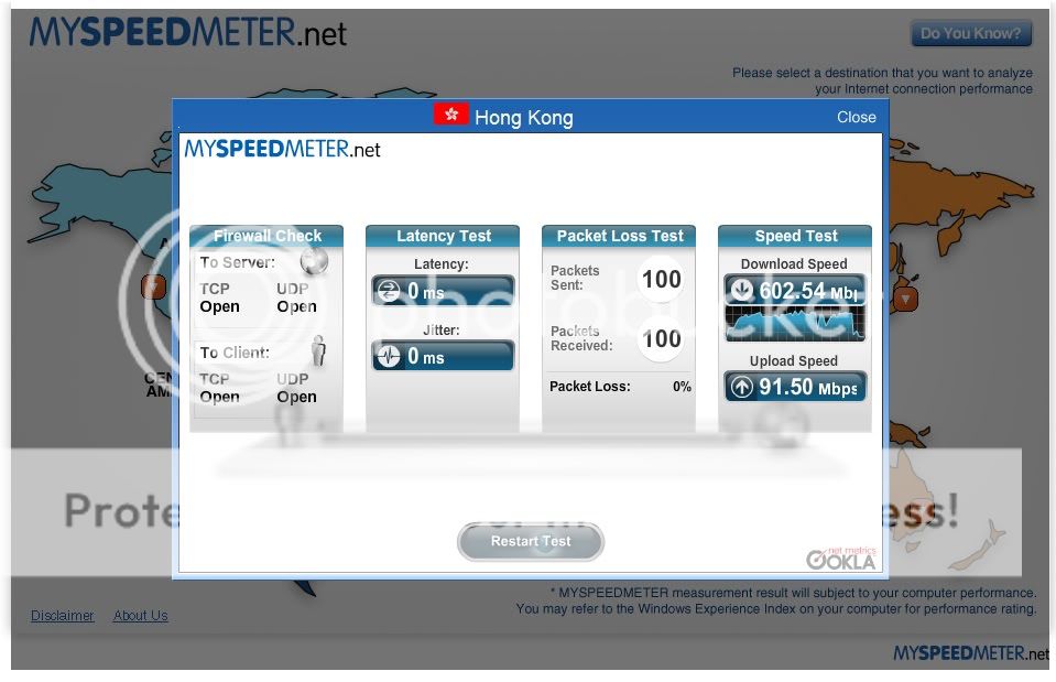 PCCW Netvigator 1000 mbps Speed Test - 網絡寬頻 - 電腦領域 HKEPC Hardware - 全港 ...