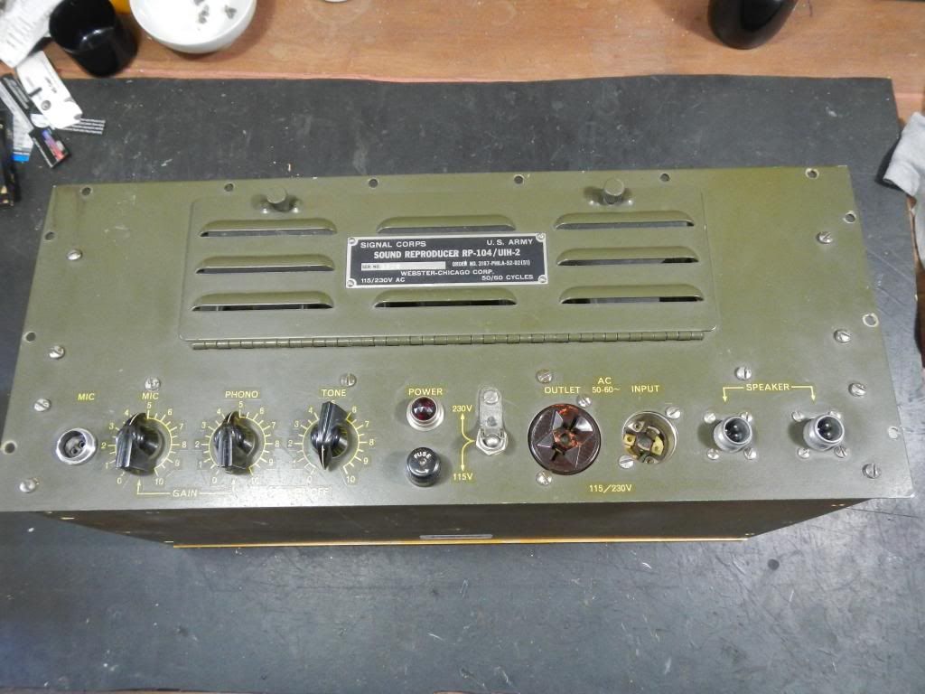 1954 US Army "Sound Repeater" amplifier diyAudio